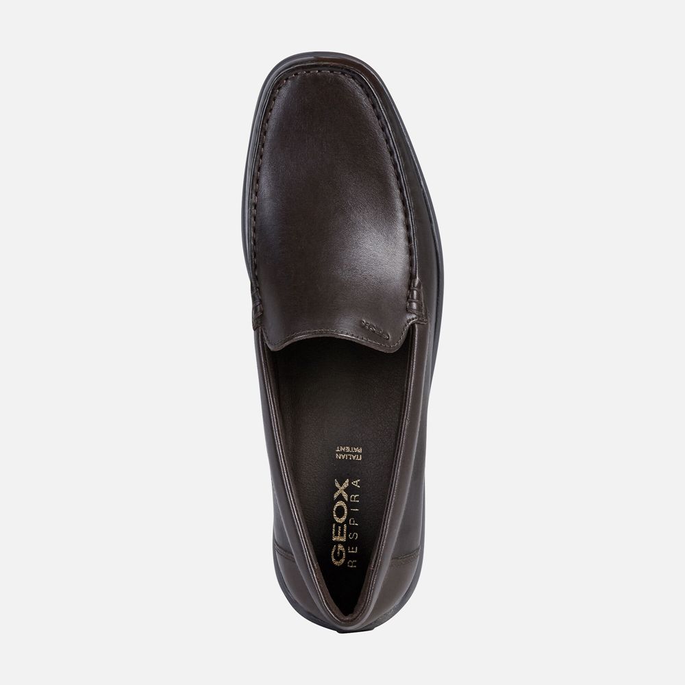 Geox Erkek Loafers Koyu Kahverengi - Devan - SCI-243976